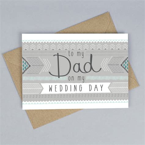 Check spelling or type a new query. To My Dad On My Wedding Day Card By Tandem Green ...