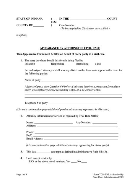 Printable Court Forms Indiana Fill Out And Sign Online Dochub