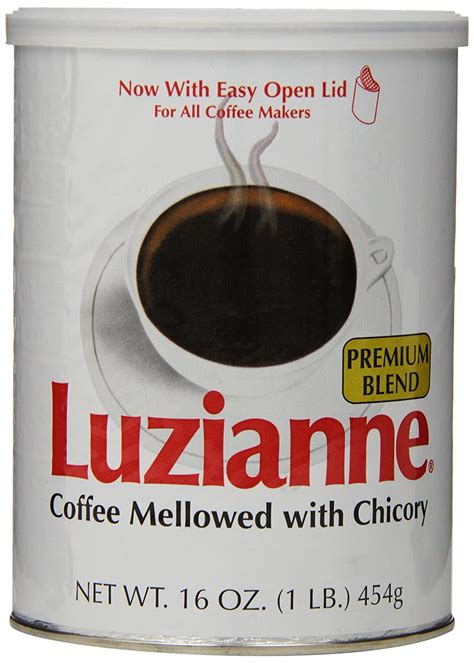 A chicory blended soluble instant coffee mix creates a stronger coffee at a cost relatively lower than 100% pure soluble coffee. Luzianne Premium Blend Coffee and Chicory, 16 Ounce Cans (Pack of 3) , New, Free | eBay