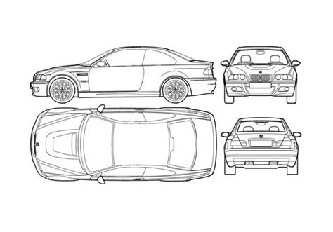 Download Drawing Bmw M3 E46 Coupe 2004 In Ai Pdf Png Svg Formats