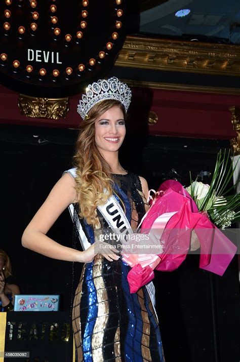 Miss Universe Spain 2014 Desiree Cordero At Bodevil Theatre On News