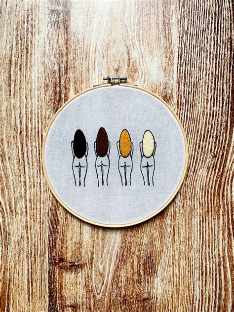 PDF Embroidery Pattern Line Naked Girls Design Butt Etsy Australia