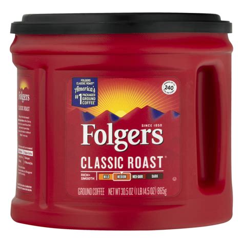 Save On Folgers Classic Roast Medium Coffee Ground Order Online