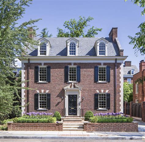 traditional home exteriors colonial house exteriors brick exterior house facade house