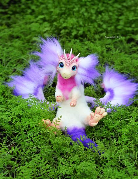 Axolotl Dragon Made To Order Doll Fantasy Creature Toy Fantasy