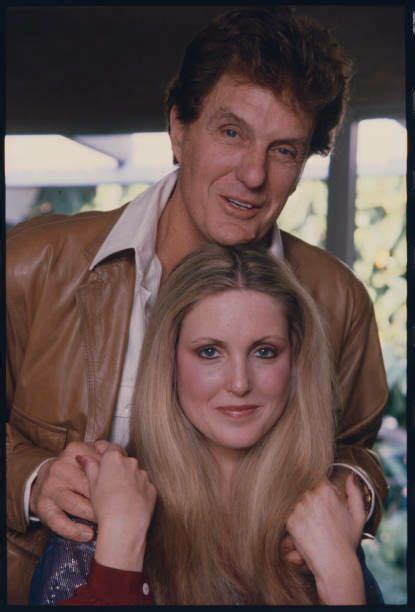 Robert Stack With His Daughter Elizabeth Circa 1980 Hollywood Actor
