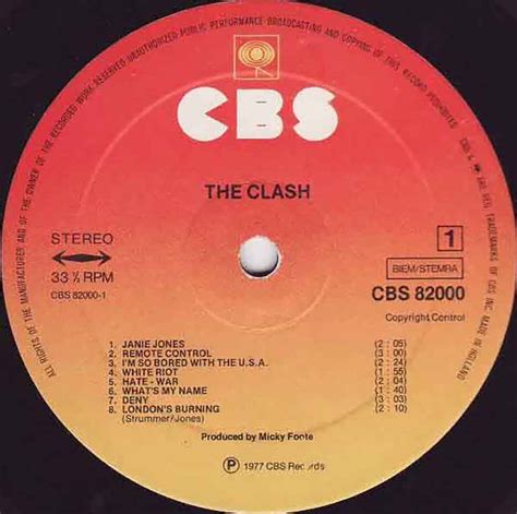The Clash The Clash Cdlp Records