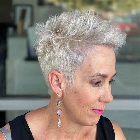 Spiky Hairstyles For Ladies Over 50 Give Your Short Pixie Haircut A Trendy Look