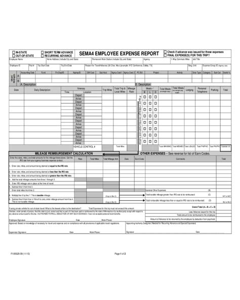 2021 Expense Report Form Fillable Printable Pdf Forms Handypdf Mobile