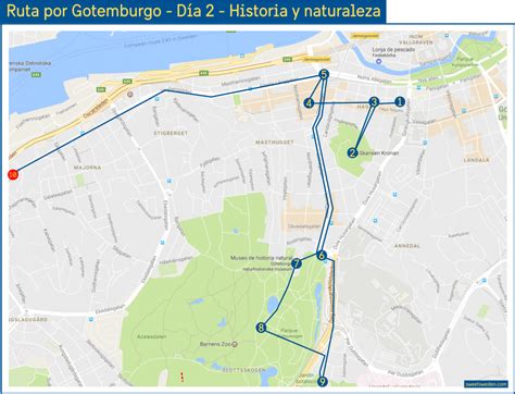 mapa ruta por gotemburgo de 3 días día 2 sweetsweden