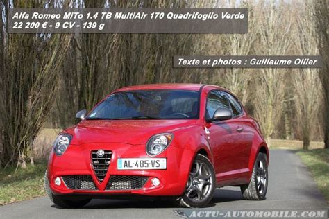 Essai Alfa Romeo Mito 14 Tb Multiair 170 Qv