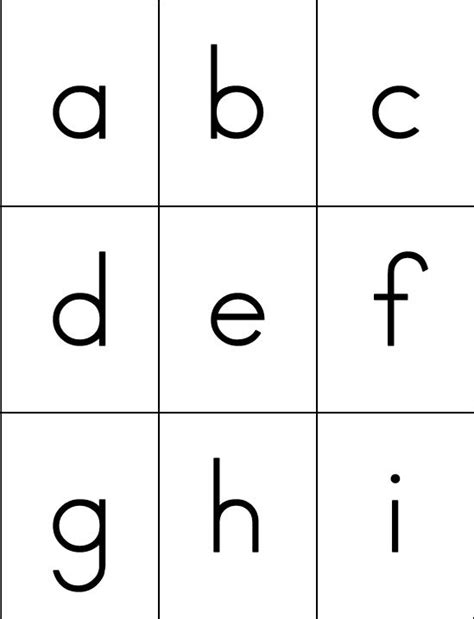 Flash Cards Lowercase Letters Alphabet Flashcards Free Printable
