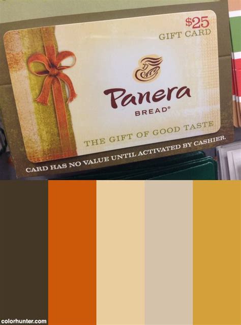This card is issued by and represents an obligation solely of bakery cafe cards, llc or, if sold by a panera franchisee, such franchisee. Panera Bread Gift Card Color Palette | Panera bread gift card, Bread gifts, Gift card specials