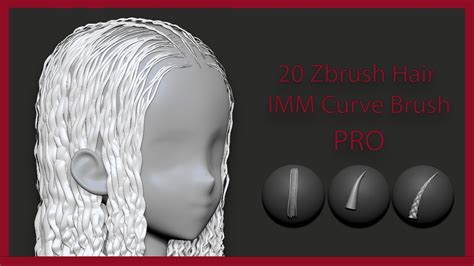 How To Add Fast Hair To Characters In Zbrush 20 Zbrush Hair Imm
