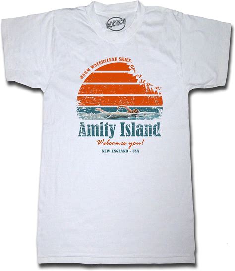 Amity Island Mens T Shirt Uk Clothing