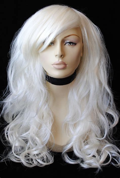 Wig Full Long Platinum Blonde Wavy Fringe Curly A Beautifu Flickr