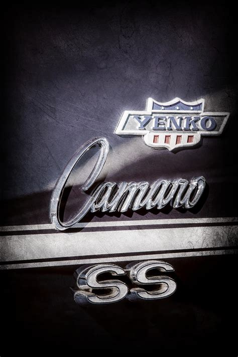 1968 Chevrolet Yenko Super Camaro Ss Side Emblem 1762ac Photograph By