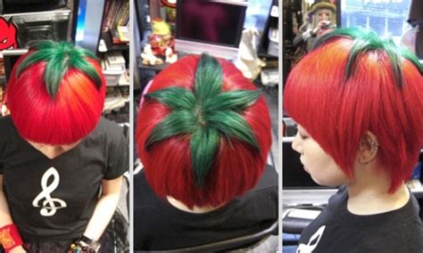 Teenagers In Japan Dye Their Hair Red And Green To Look