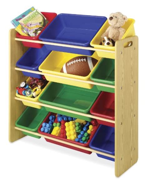 Whitmor Kids Toy Storage 4 Tier Toy Rack And Book Organizer 12
