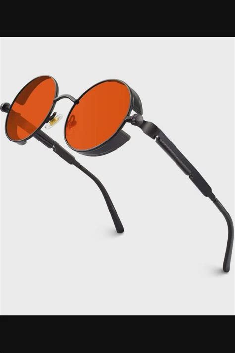 retro round circle steampunk sunglasses polarized metal alloy for women men mts2 a black frame