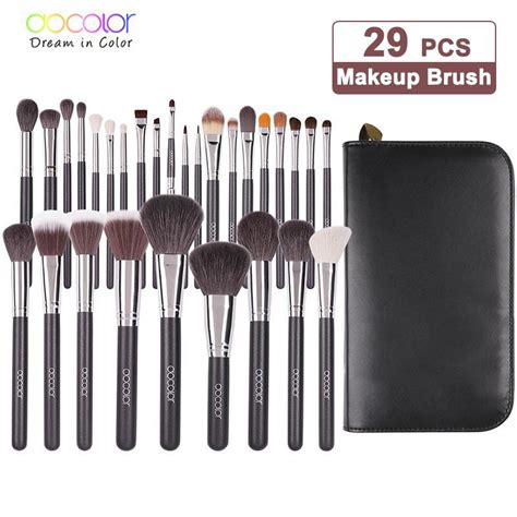 Docolor 29pcs Makeup Brushes Set Eye Shadow Blending Eyeliner Eyelash