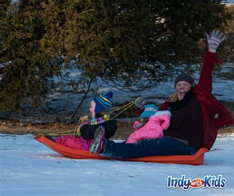 Best Snow Sledding Hills In Indianapolis Bring Your Own Sled