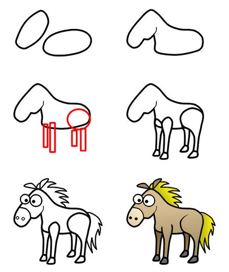 Drawing A Cartoon Horse