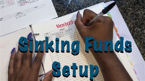 This makes it easier to plan for sinking funds in your budget. Sinking Funds Setup | Real Numbers | May 2020 - YouTube