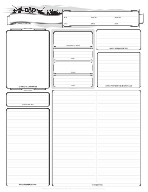 Dnd Notes Template