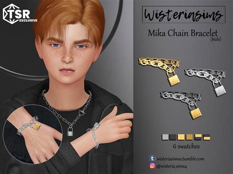 The Sims Resource Mika Chain Bracelet Kids
