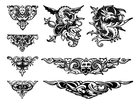 Vintage Ornaments Vector Vlrengbr