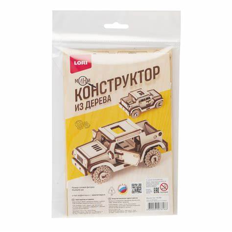 Фн-036 Конструктор из дерева. Мини конструктор "Машина" Картинка - Фн-036 Конструктор из дерева. Мини конструктор "Машина"