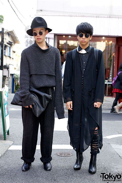 Stylish Harajuku Guys Rocking Monochromatic Fashion