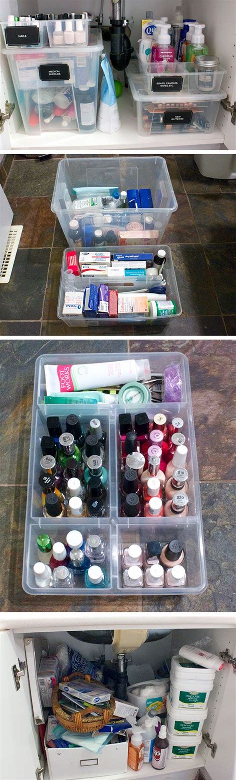 Maybe you would like to learn more about one of these? Organize Cabinet with Plastic Containers | Click Pic for ...