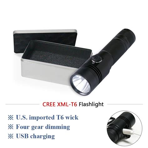 Mini Led Flash Light Micro Usb Flashlight Cree Xml T6 L2 Linterna