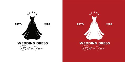 illustration vector graphic of black wedding dress silhouette good for fashion shop vintage logo