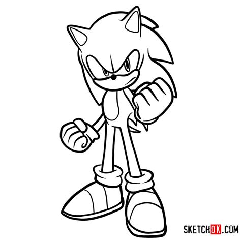 Step By Step How To Draw Sonic The Hedgehog At Drawing Tutorials