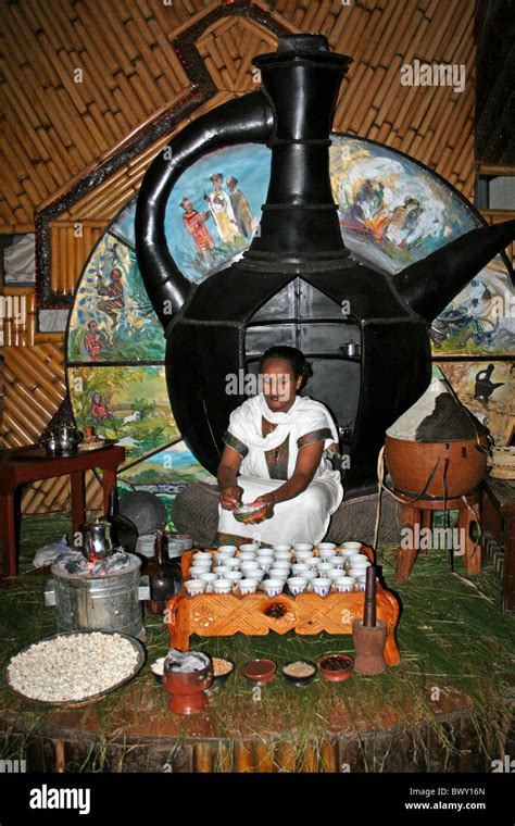 Traditional Ethiopian Coffee Ceremony Addis Ababa Stock Photo Alamy