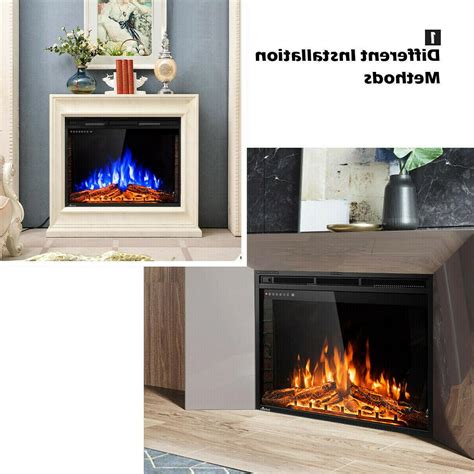 36″ electric fireplace insert w/ open front. Electric Fireplace Wall Mount Insert 36 Inch Heater