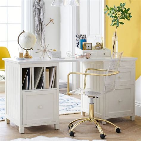 Empire setu replica chair, green by laura davidson direct. Gold Paige Acrylic Swivel Chair| Teen Desk Chair | Pottery ...