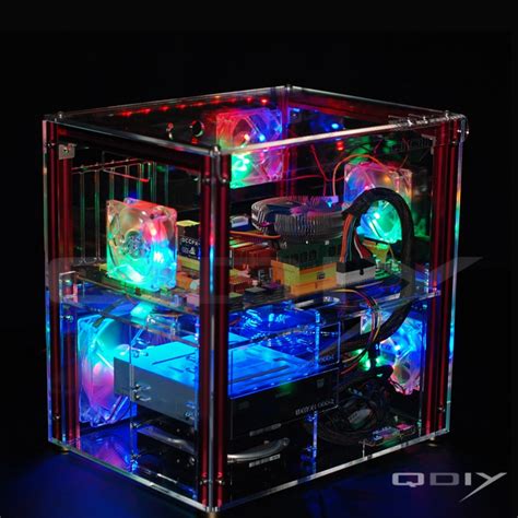Qdiy Pc C004 Full Transparent Acrylic Personalized Water Cooled