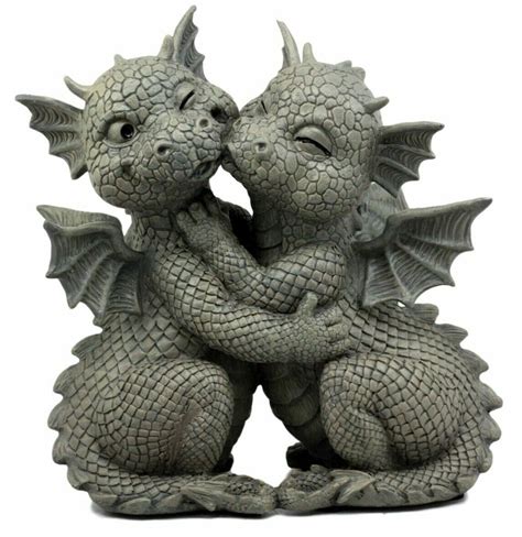 Walmart.com has been visited by 1m+ users in the past month Hugging Baby Dragon Lovers Garden Statue Resin in Stone ...