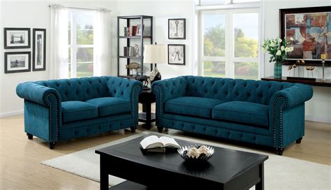 Beige sofa sets are a wonderfully neutral alternative that will work with any style of décor. 3 Piece Stanford Dark Teal Fabric Sofa Set FOA-6269SF