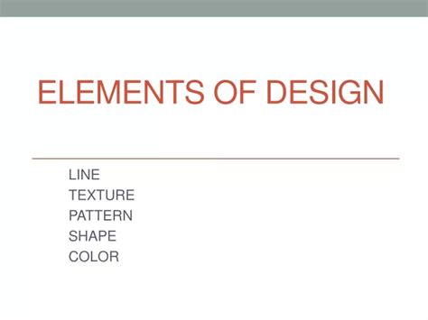 Ppt Elements Of Design Powerpoint Presentation Free Download Id