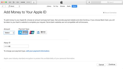 Go to the stores website, specify a unique card number and save it. Use Alipay or a Chinese bank card to add store credit to your Apple ID in China - Apple Support