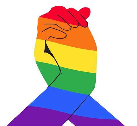 mano sosteniendo otra bandera del arco iris de la mano símbolo lgbt 533084 vector en vecteezy