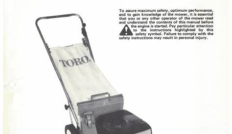 Toro Lawnmower User manual | Manualzz