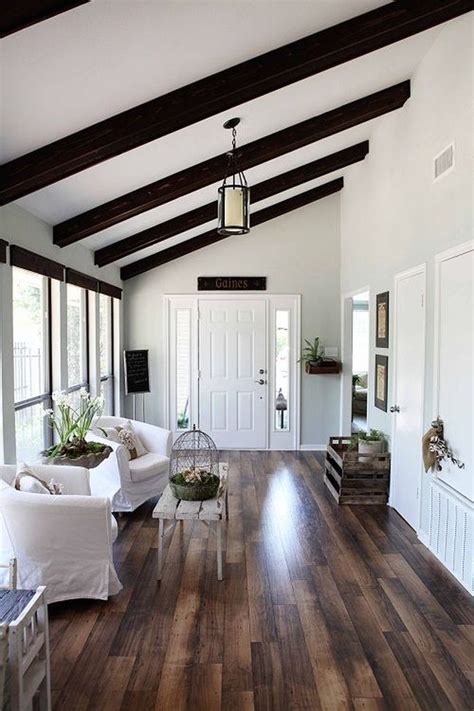 Having almost half the number of beams would have lifted the ceiling and created a more spacious beams can do more than march across the ceiling in soldier like lines. Expose Your Rusticity With Exposed Beams