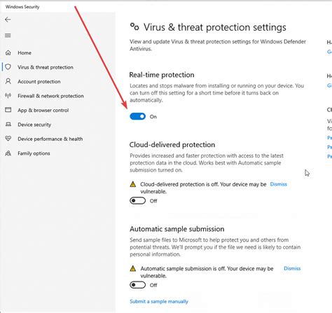 Anti Virus Win10 Windows Security How To Disable Real Time