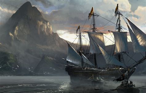 Wallpaper Sea Ship Assassins Creed Iv Black Flag Assassins Creed